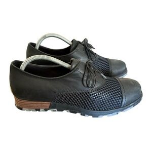 Black Women's Casual Lace-Up Slip-On Shoes